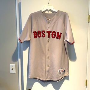 Boston Red Sox Majestic Pedroia Jersey Size M